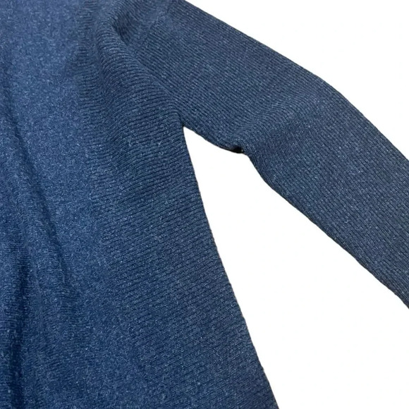 Brown Allan Navy Blue Wool Cashmere Boatneck Pullover Sweater S - Picture 2 of 4